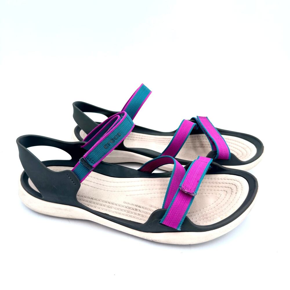 Crocs Women’s Swiftwater Webbing Sandals SIZE 9
